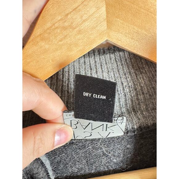 Men’s Jos. A Banks Lambs Wool Blend Quarter zip sweater Gray Preppy Medium - Picture 5 of 8